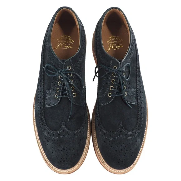 J.Crew Men's Kenton Long Suede Wingtips